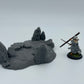 Foto del producto Tabletop 28mm The Printing Goes Ever On (TPGEO) 0: Terreno de colinas tipo G - Elevación suave en paisaje de pradera - Rocas