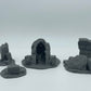 Foto del producto Tabletop 28mm The Printing Goes Ever On (TPGEO) 0: Ruinas A-D - Escombros de una ciudad medieval - Restos de una muralla, grava y montones de piedras