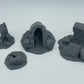 Foto del producto Tabletop 28mm The Printing Goes Ever On (TPGEO) 0: Ruinas A-D - Escombros de una ciudad medieval - Restos de una muralla, grava y montones de piedras