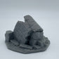 Foto del producto Tabletop 28mm The Printing Goes Ever On (TPGEO) 0: Ruinas A-D - Escombros de una ciudad medieval - Restos de una muralla, grava y montones de piedras