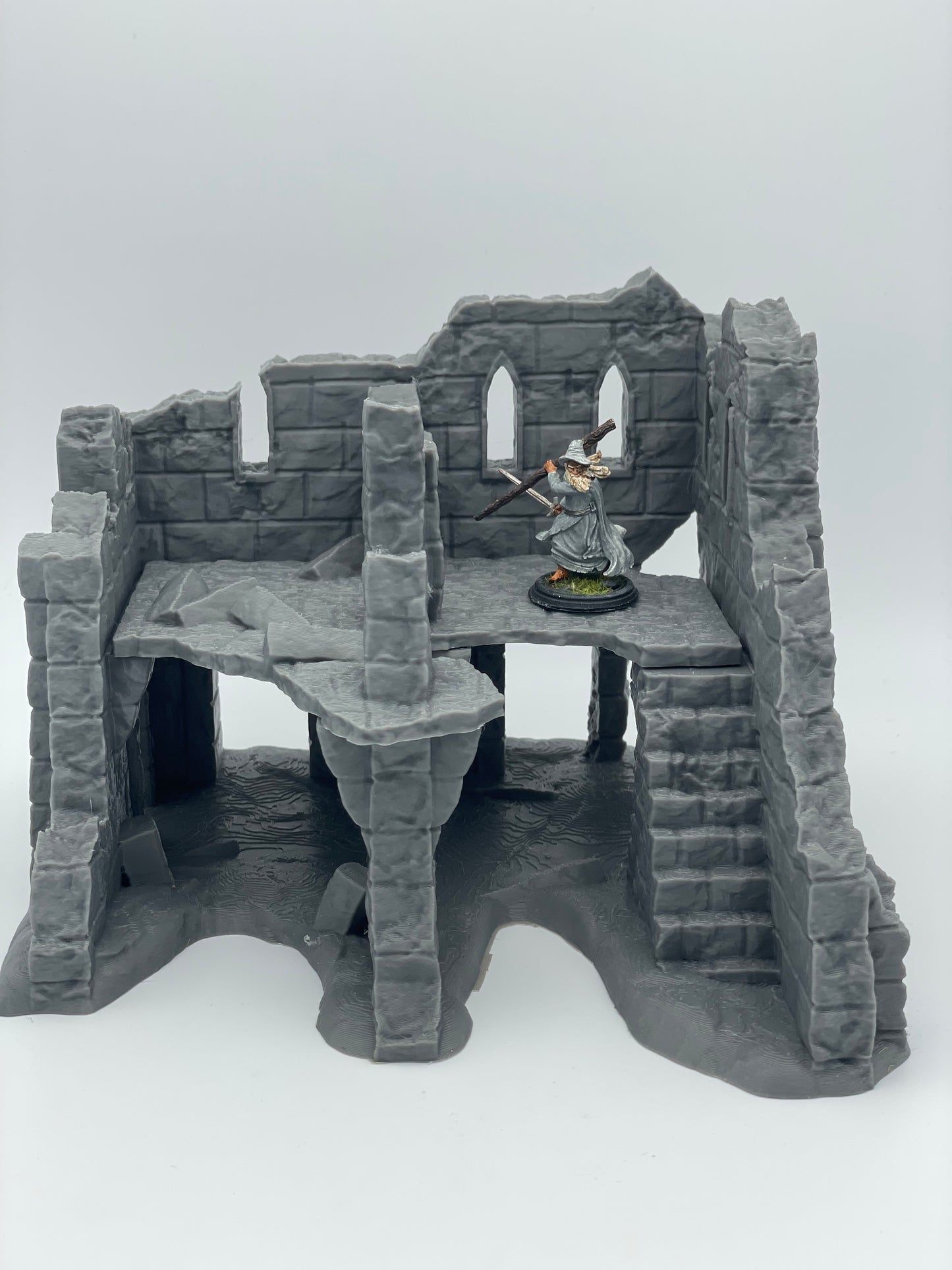 Foto del producto Tabletop 28mm The Printing Goes Ever On (TPGEO) 0: Ruina E - Escombros de una ciudad medieval - Casa destruida