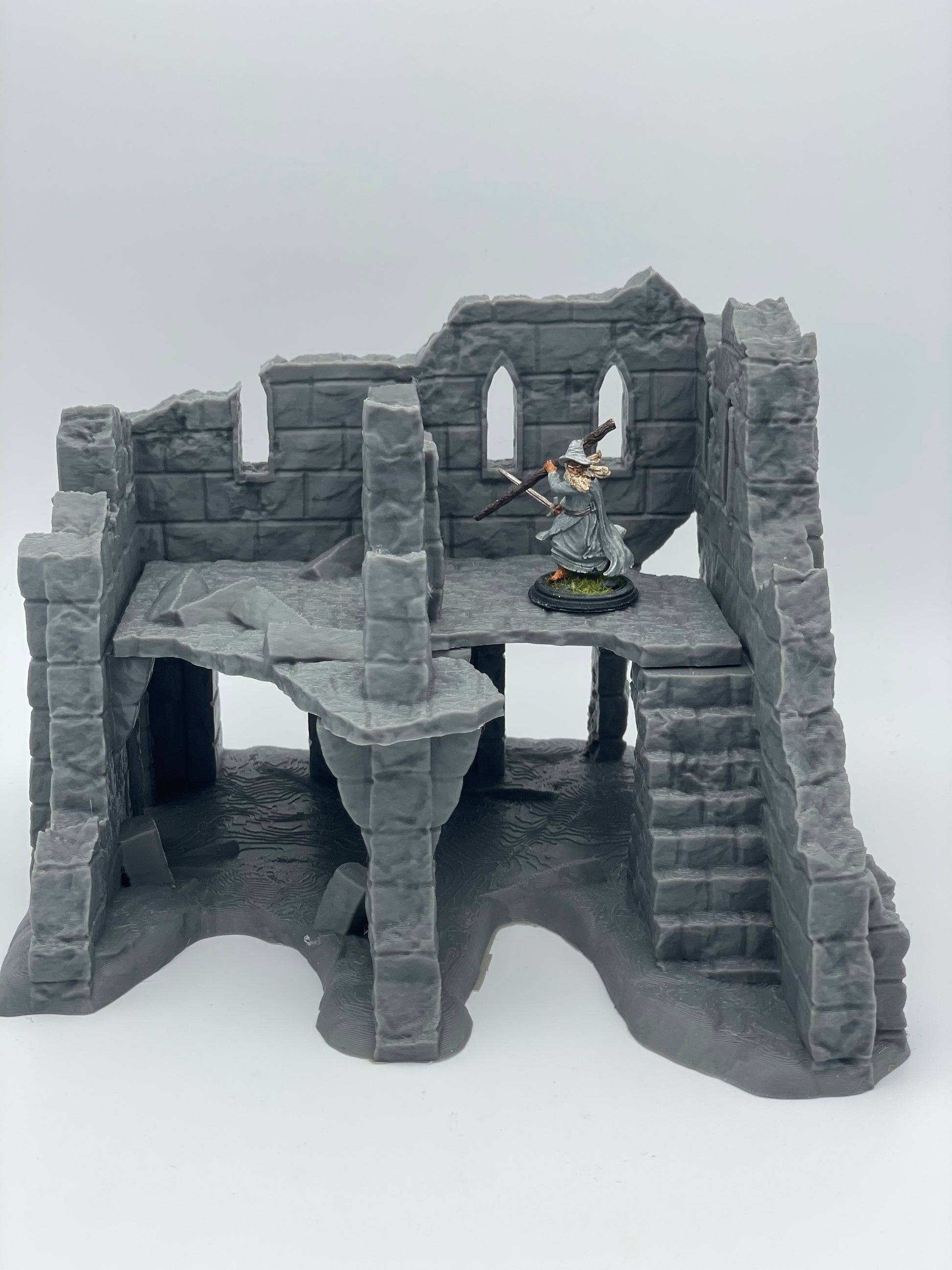 Foto del producto Tabletop 28mm The Printing Goes Ever On (TPGEO) 0: Ruina E - Escombros de una ciudad medieval - Casa destruida