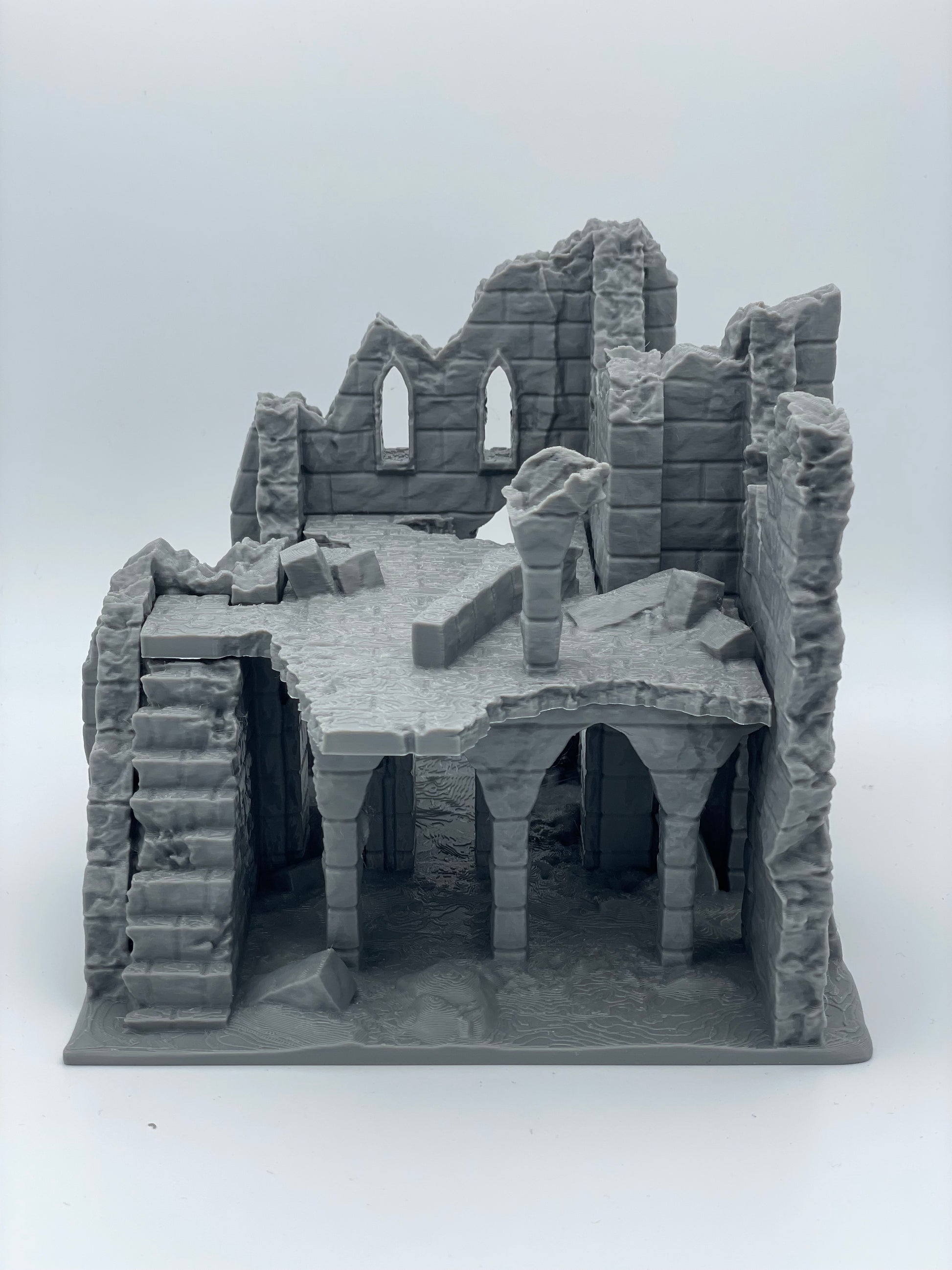 Foto del producto Tabletop 28mm The Printing Goes Ever On (TPGEO) 0: Ruina E - Escombros de una ciudad medieval - Casa destruida