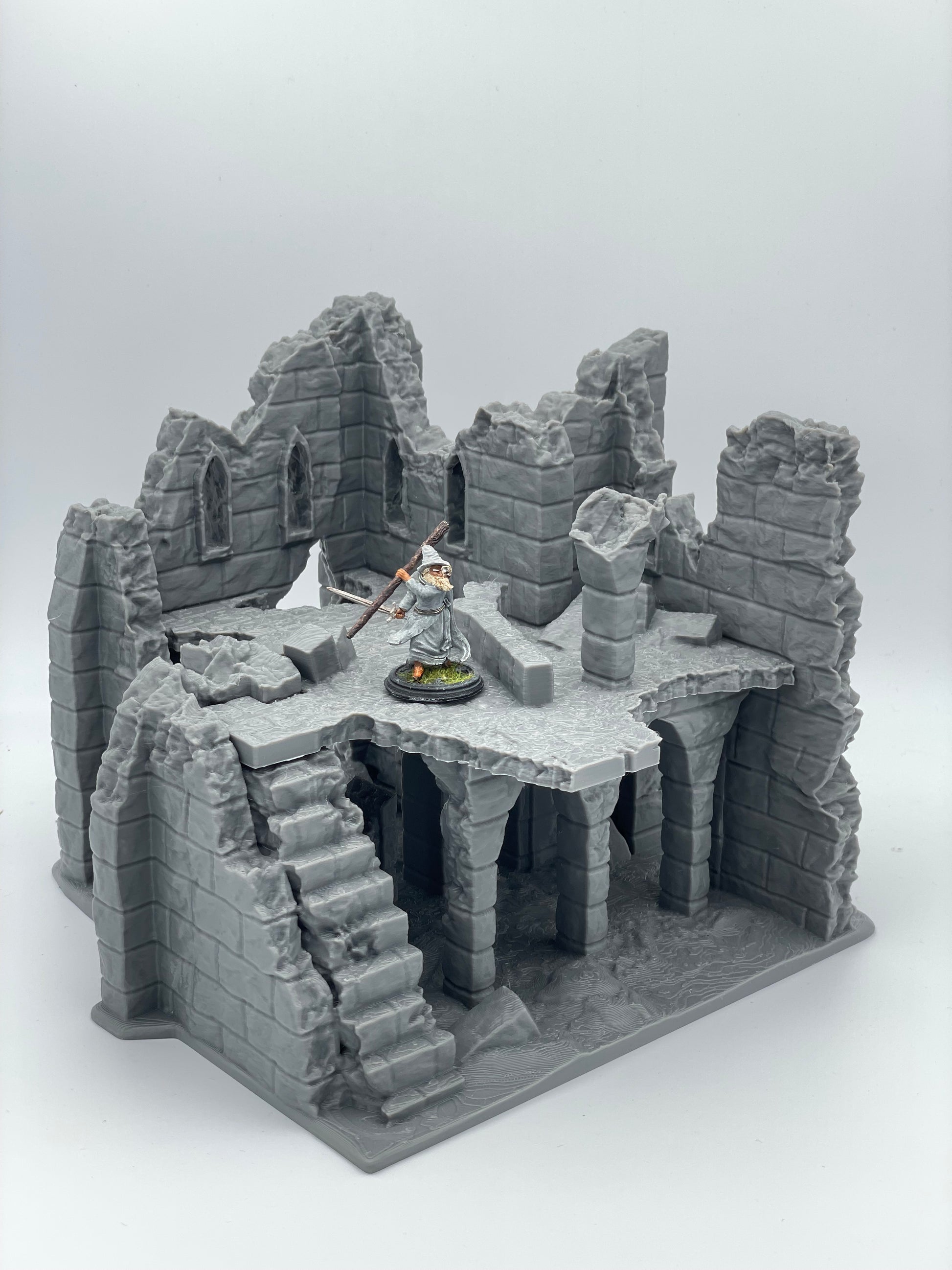 Foto del producto Tabletop 28mm The Printing Goes Ever On (TPGEO) 0: Ruina E - Escombros de una ciudad medieval - Casa destruida