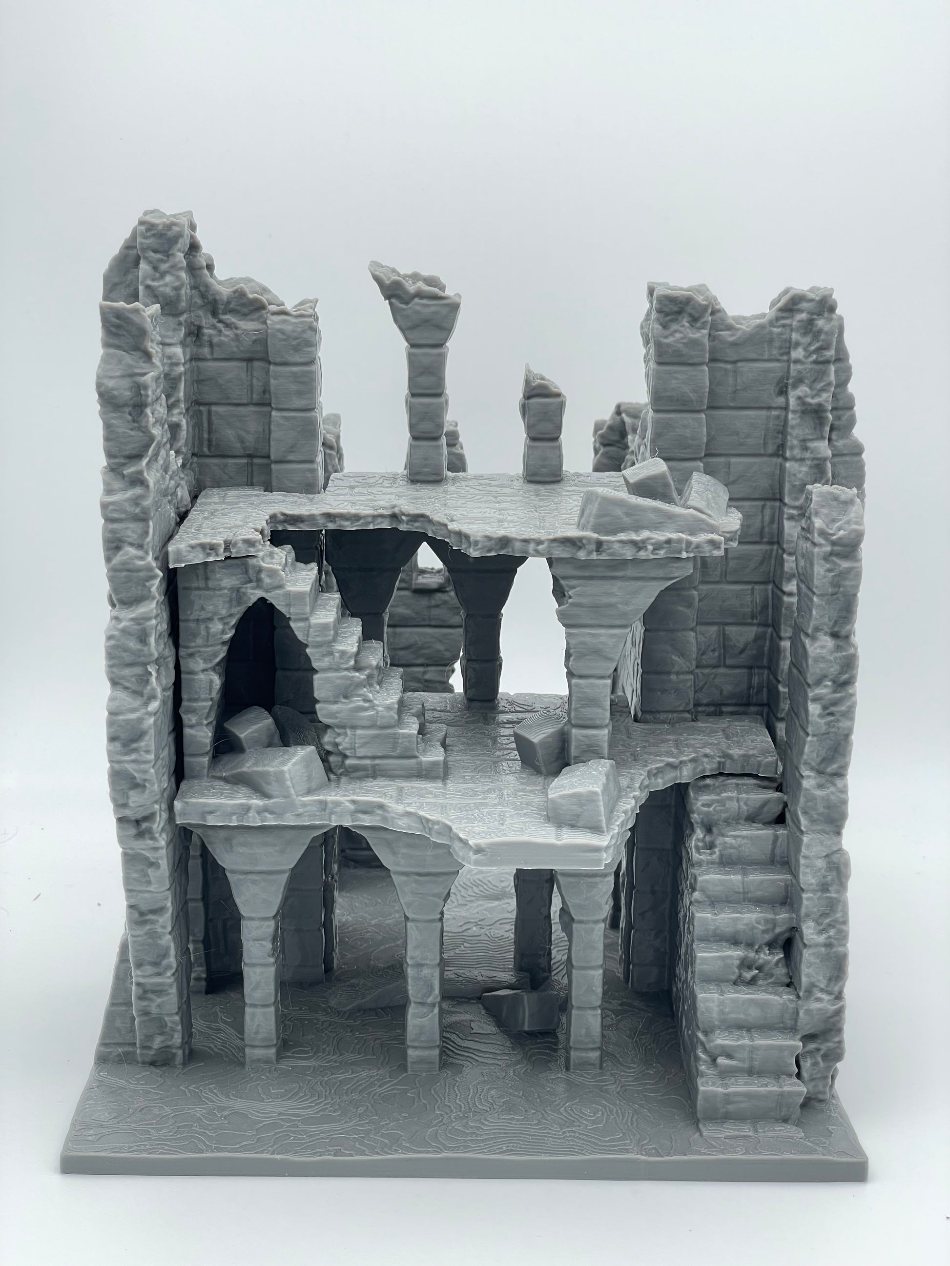 Foto del producto Tabletop 28mm The Printing Goes Ever On (TPGEO) 0: Ruina E - Escombros de una ciudad medieval - Casa destruida