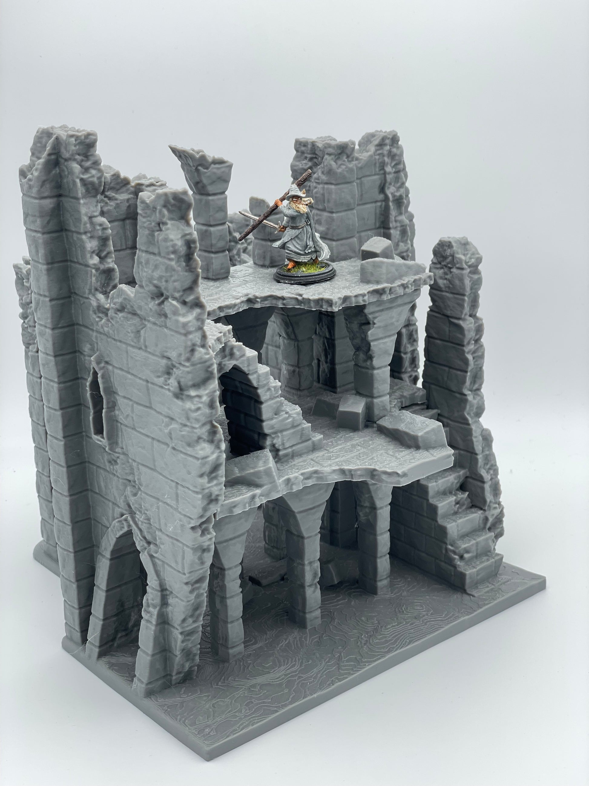 Foto del producto Tabletop 28mm The Printing Goes Ever On (TPGEO) 0: Ruina E - Escombros de una ciudad medieval - Casa destruida