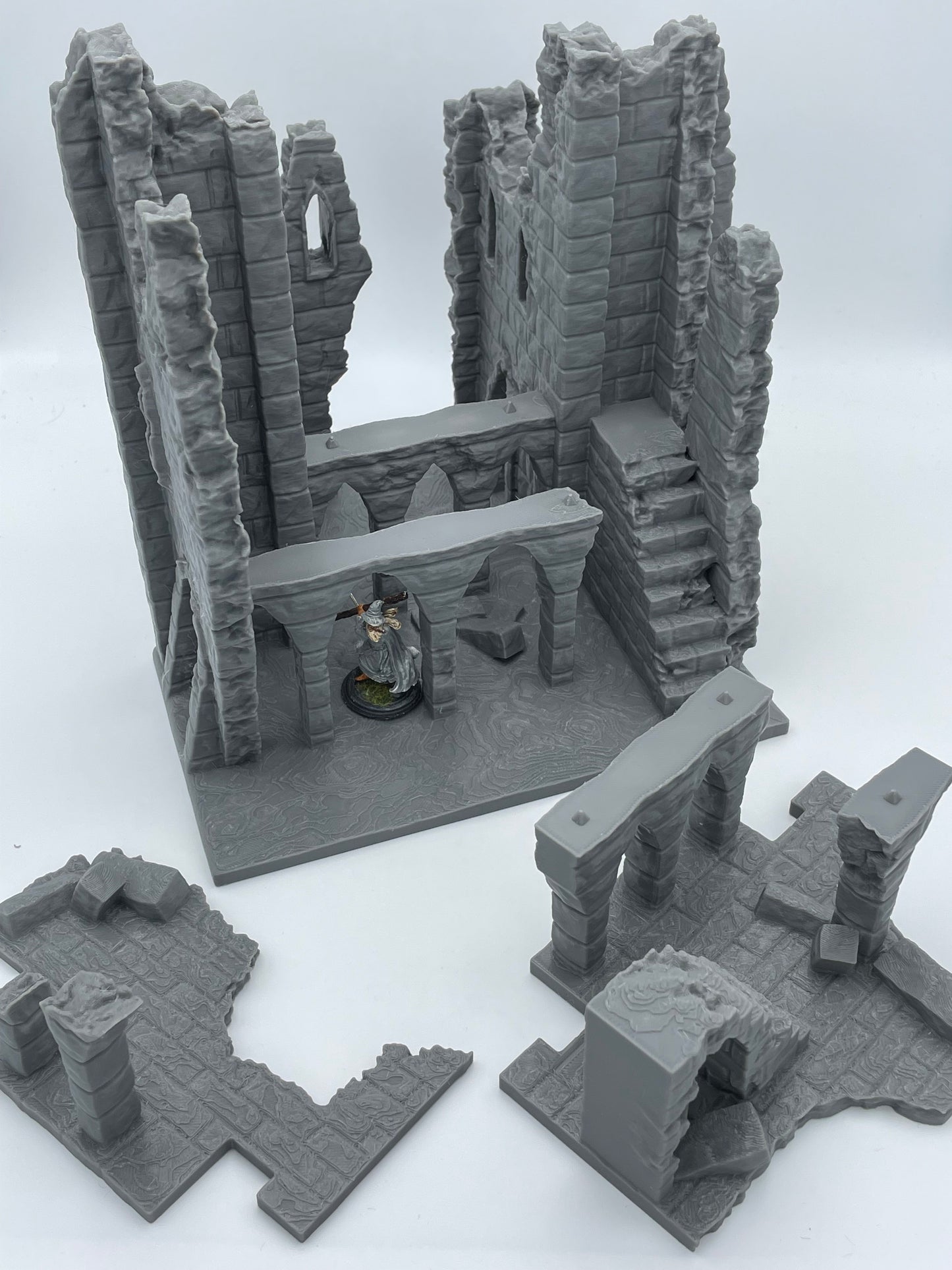 Foto del producto Tabletop 28mm The Printing Goes Ever On (TPGEO) 0: Ruina E - Escombros de una ciudad medieval - Casa destruida
