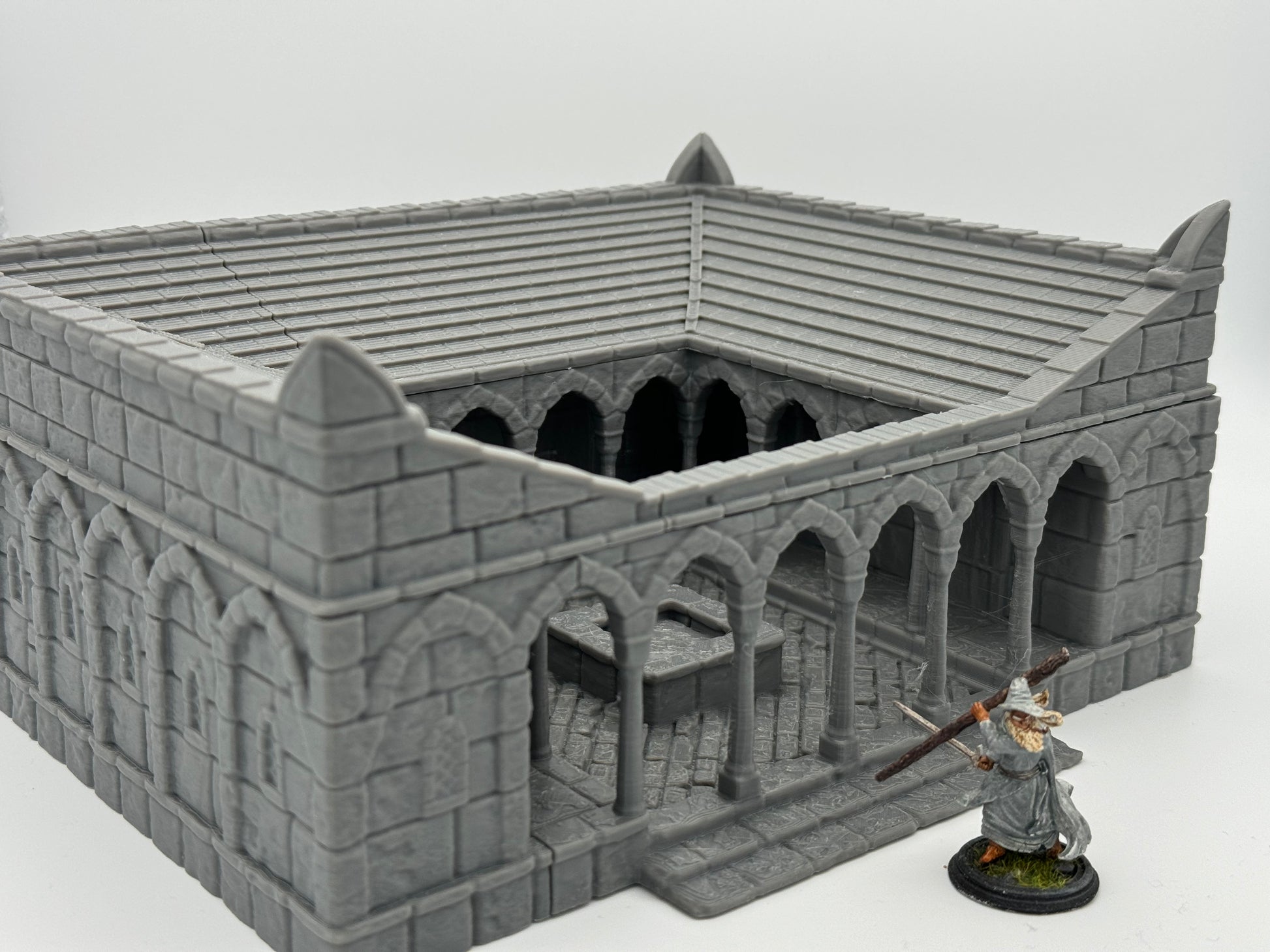 Foto del producto Tabletop 28mm The Printing Goes Ever On (TPGEO) 0: Estación médica Ciudad Marfil - Edificio Reino de Gonthan - Terreno de hospital para Tabletop