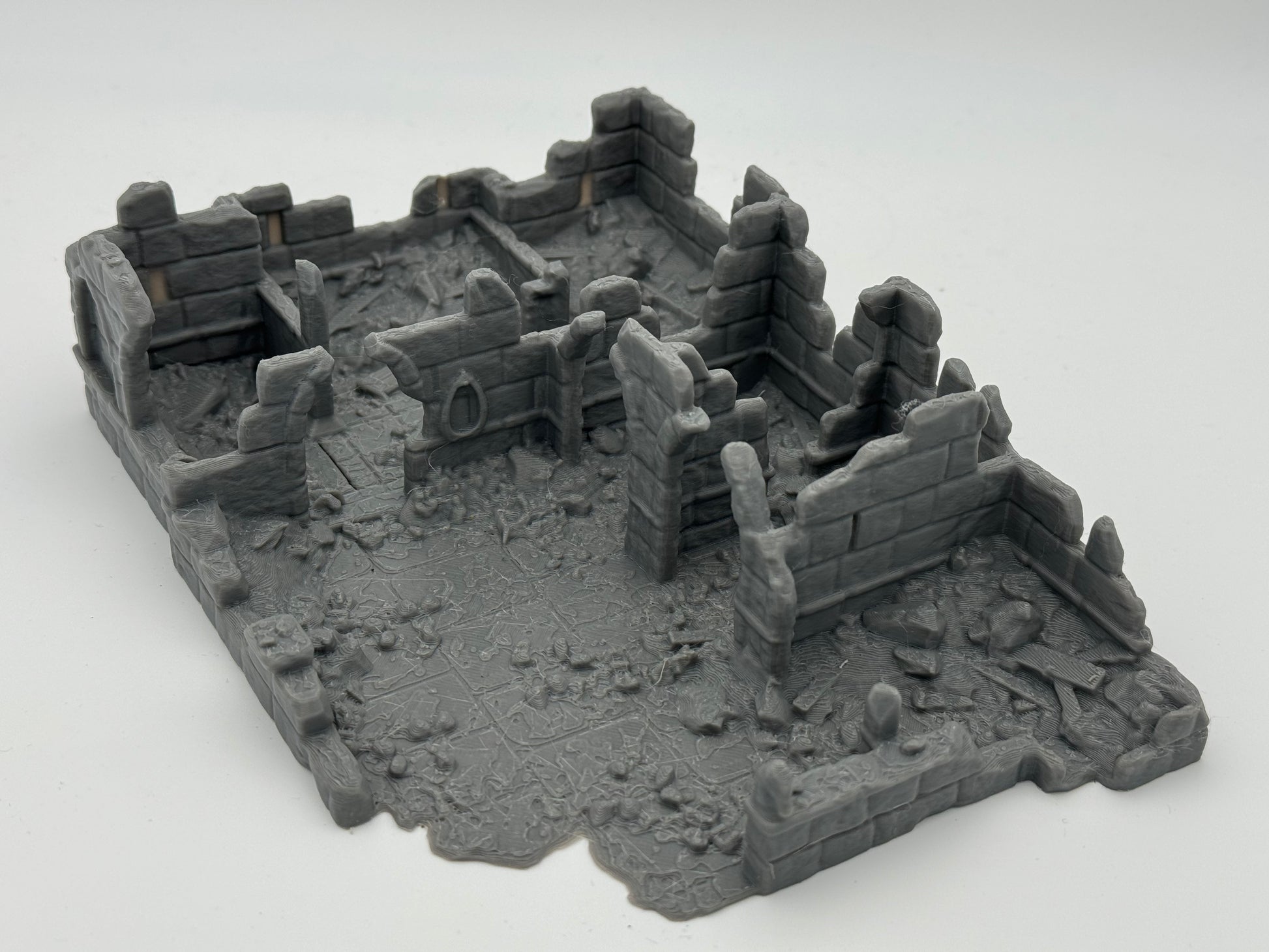 Foto del producto Tabletop 28mm The Printing Goes Ever On (TPGEO) 0: Ruinas de establos Ciudad Marfil - Edificio Reino de Gonthan - Terreno de Tabletop Ruinas de Establo