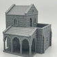 Foto del producto Tabletop 28mm The Printing Goes Ever On (TPGEO) 0: Casa de campo medieval A - Edificio de piedra del reino humano Gonthan - Terreno transitable