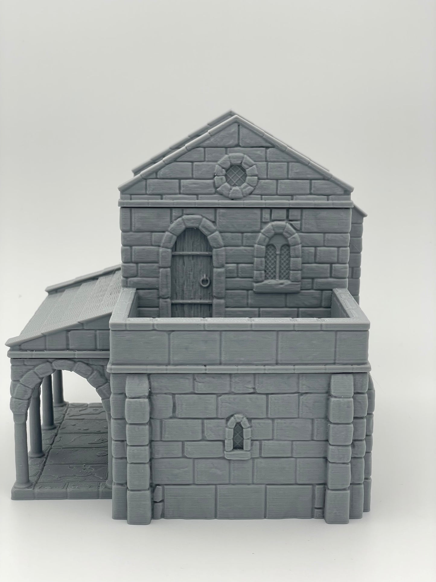 Foto del producto Tabletop 28mm The Printing Goes Ever On (TPGEO) 0: Casa de campo medieval A - Edificio de piedra del reino humano Gonthan - Terreno transitable