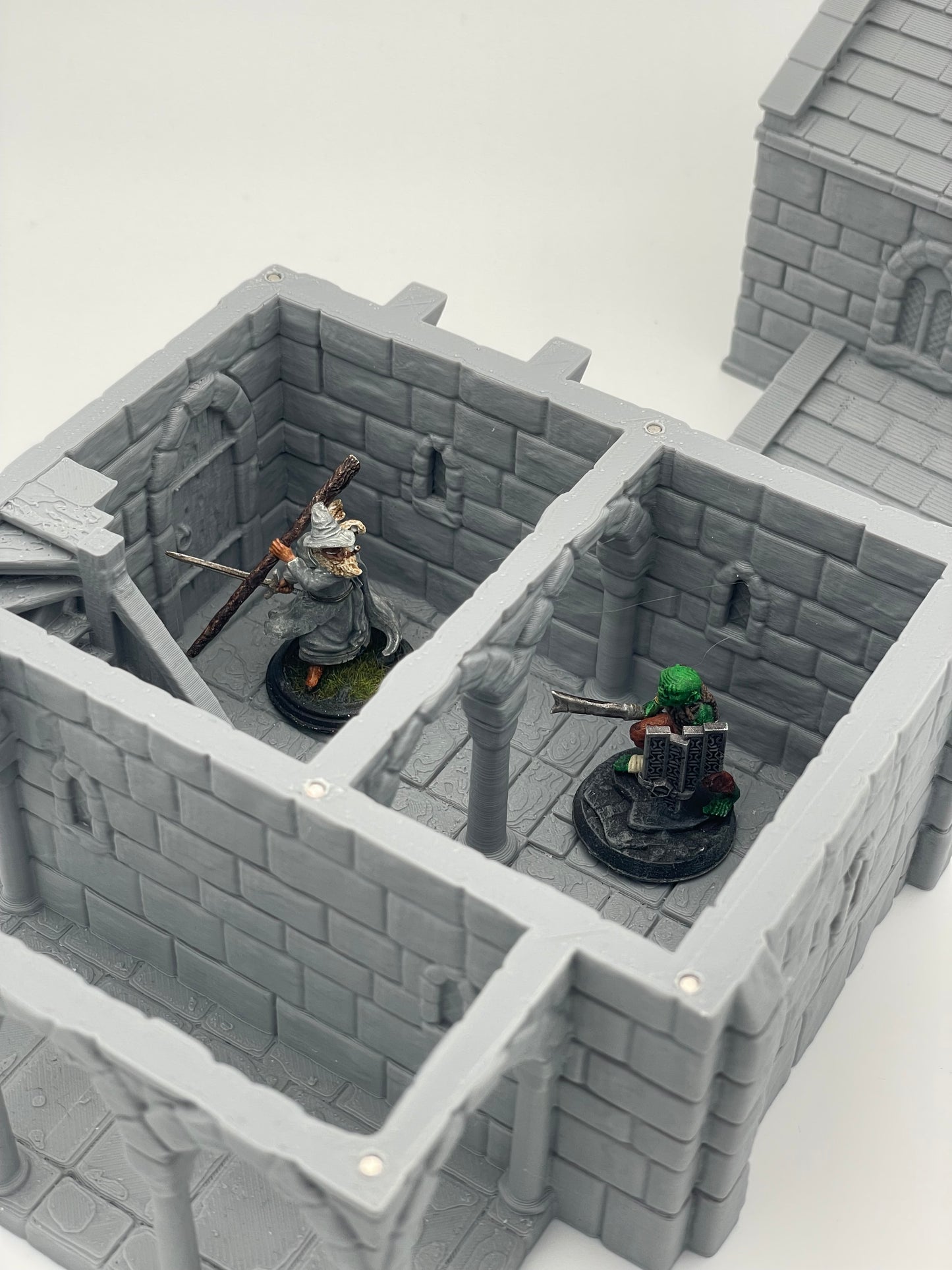 Foto del producto Tabletop 28mm The Printing Goes Ever On (TPGEO) 0: Casa de campo medieval A - Edificio de piedra del reino humano Gonthan - Terreno transitable