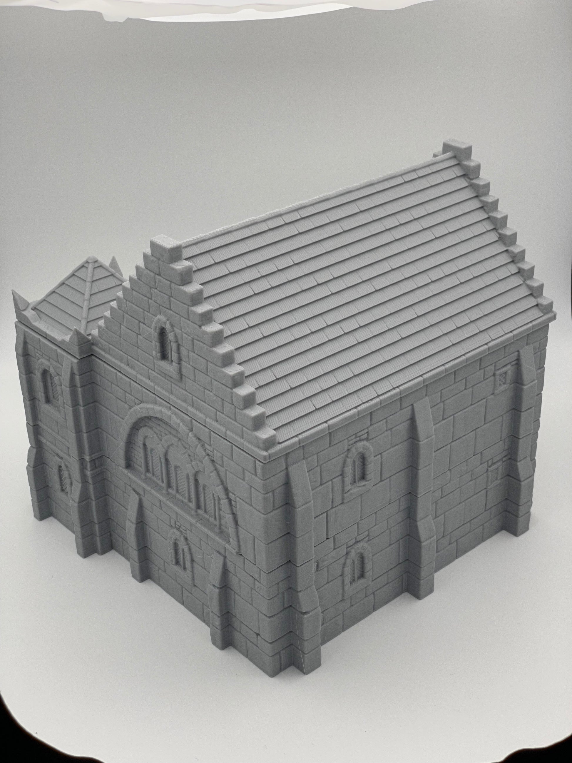 Foto del producto Tabletop 28mm The Printing Goes Ever On (TPGEO) 0: Casa residencial medieval B - Edificio de piedra del reino humano Gonthan - Terreno transitable