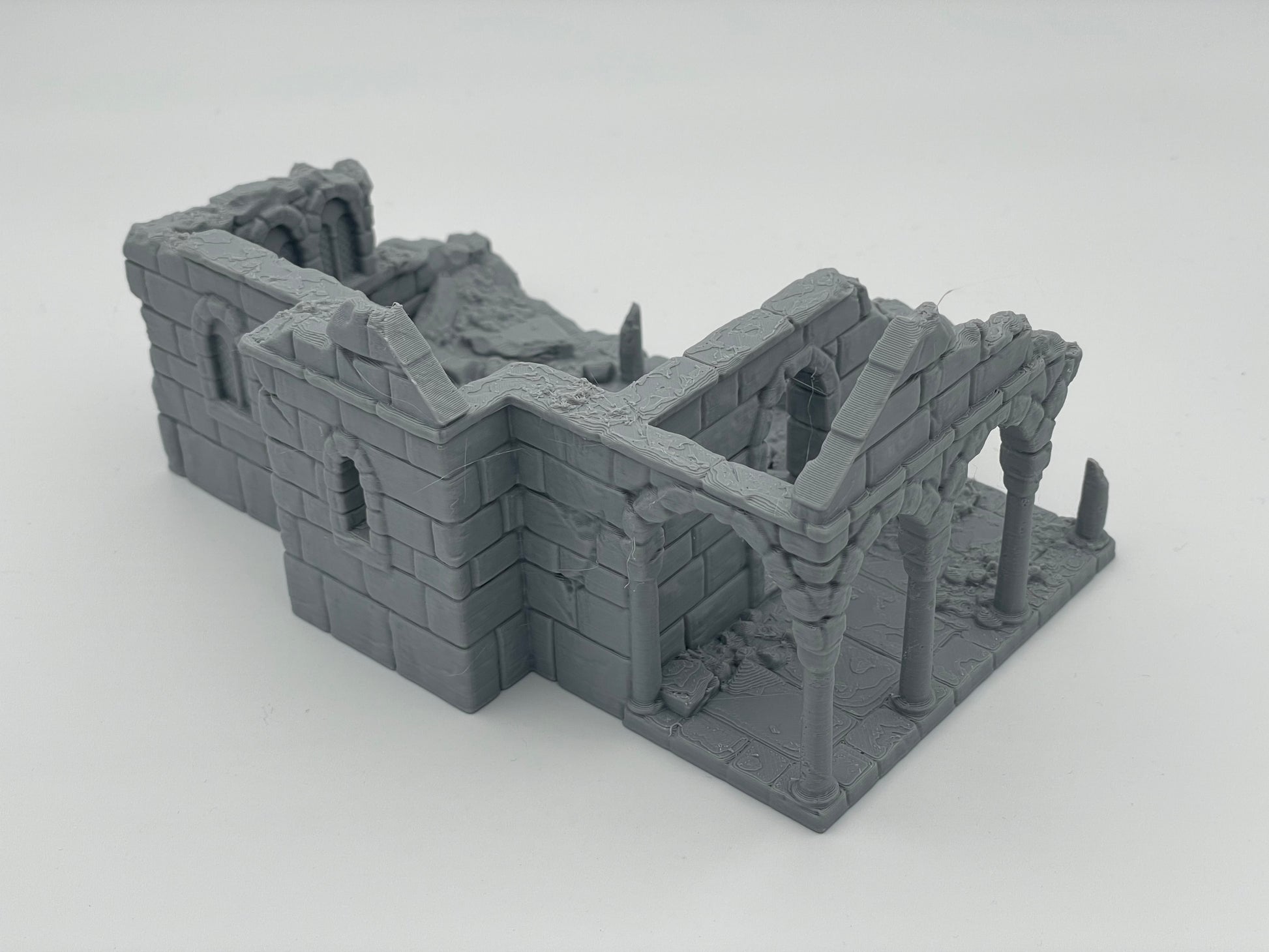 Foto del producto Tabletop 28mm The Printing Goes Ever On (TPGEO) 0: Ruina de casa medieval A1 - Restos del edificio del reino humano Gonthan
