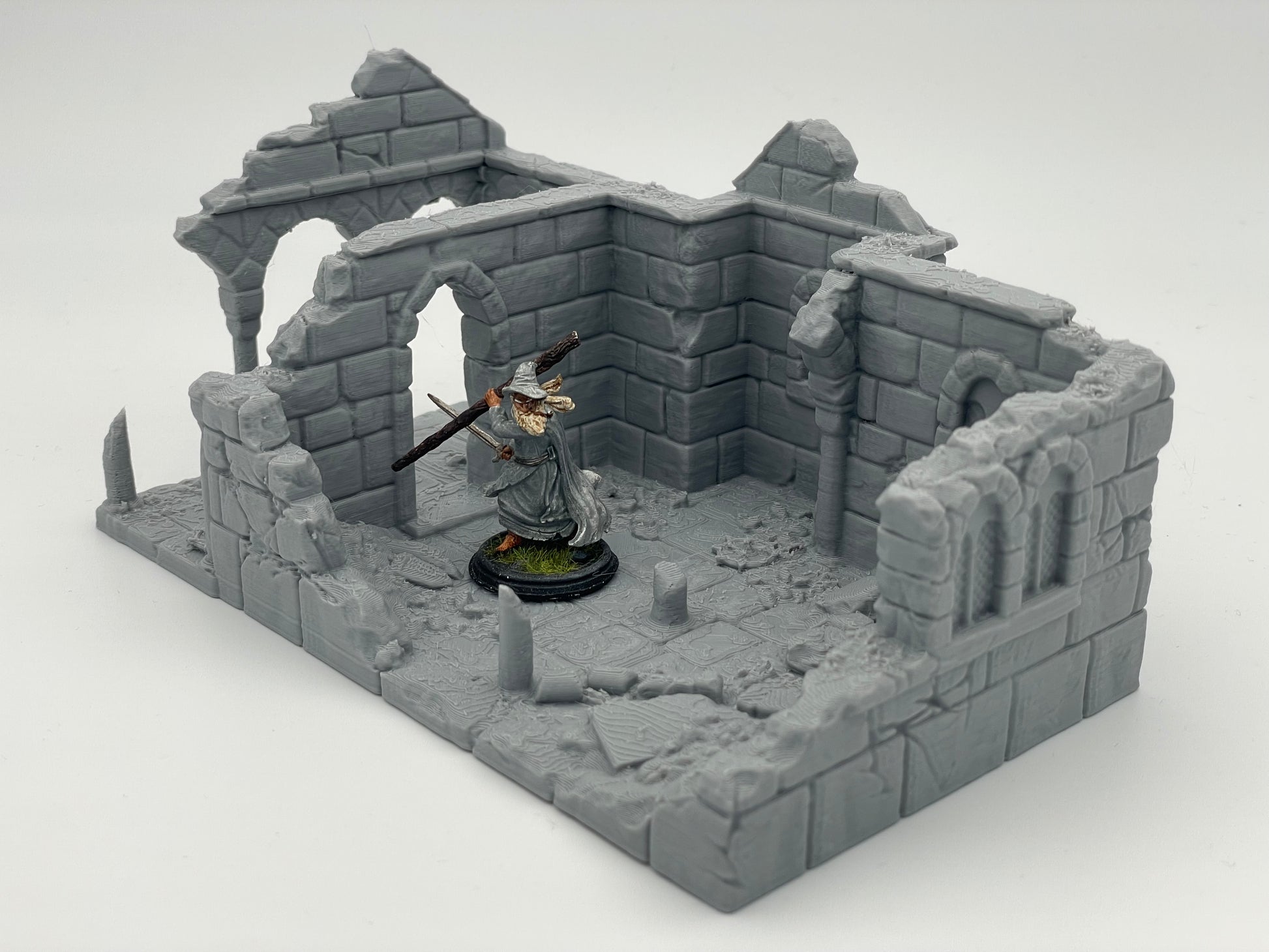 Foto del producto Tabletop 28mm The Printing Goes Ever On (TPGEO) 0: Ruina de casa medieval A1 - Restos del edificio del reino humano Gonthan