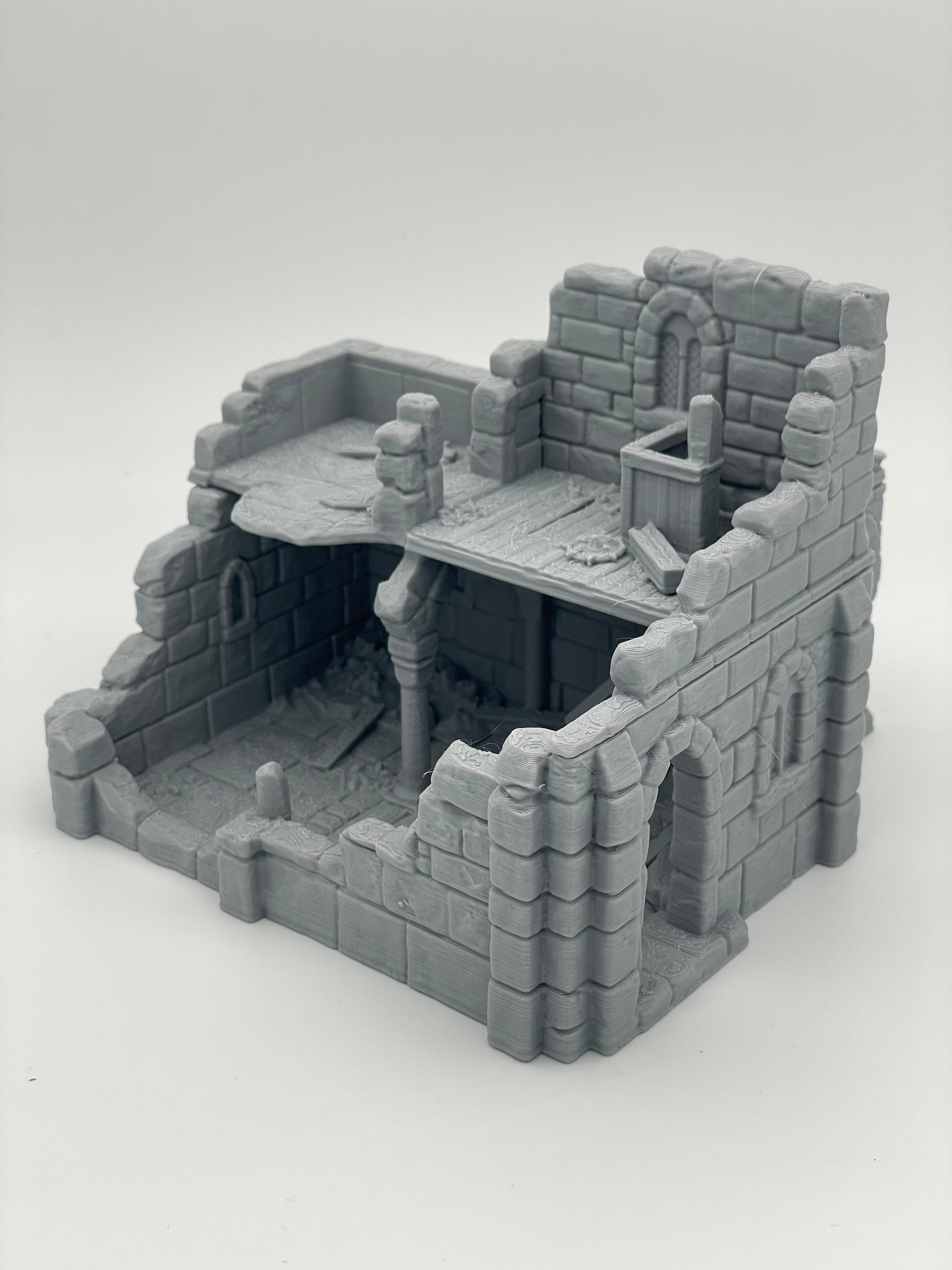 Produktfoto Tabletop 28mm The Printing Goes Ever On (TPGEO)  0: Ruine mittelalterliches Wohnhaus A2 - Überreste Gebäude aus dem Menschenreich Gonthan