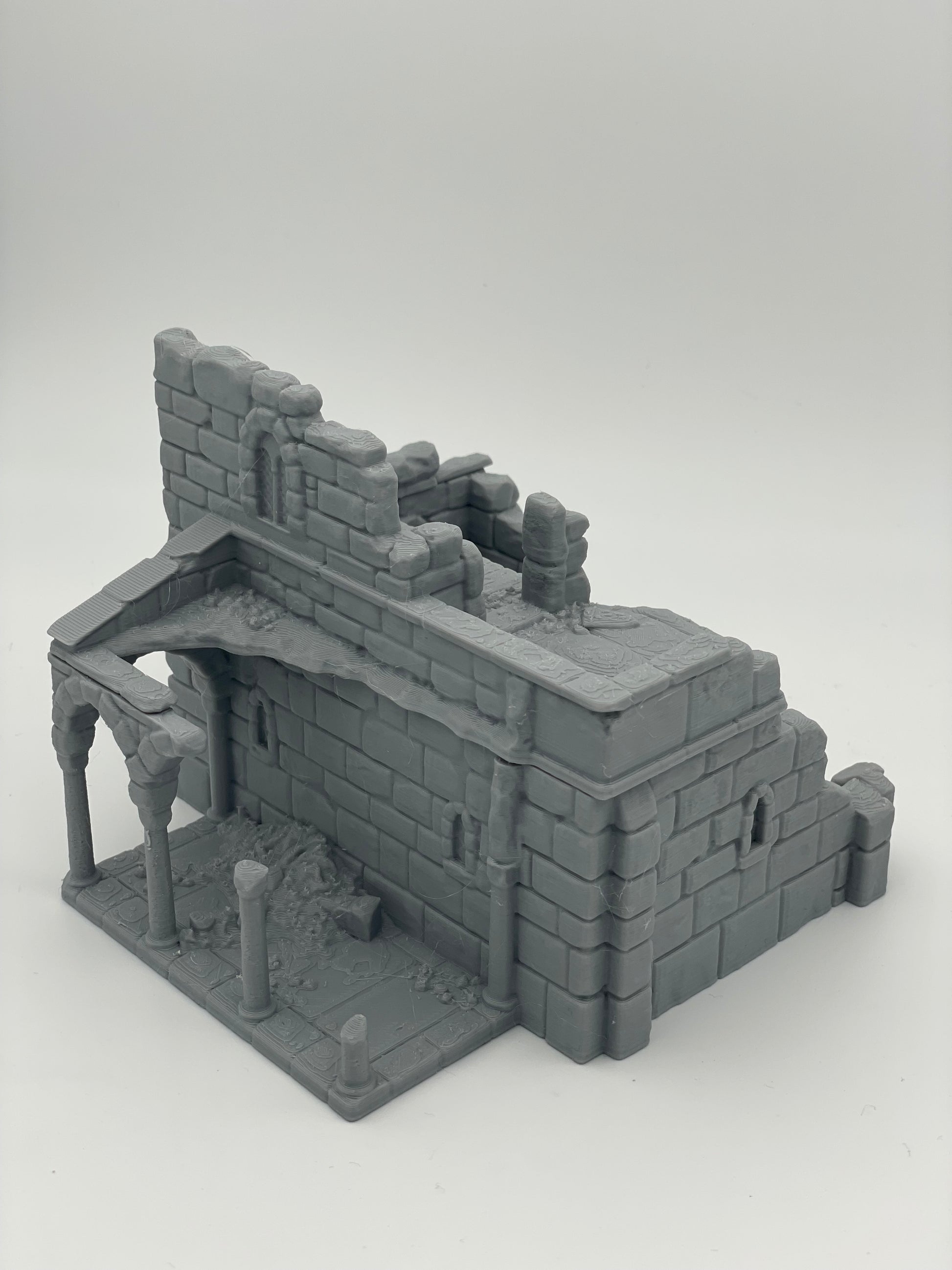 Produktfoto Tabletop 28mm The Printing Goes Ever On (TPGEO)  0: Ruine mittelalterliches Wohnhaus A2 - Überreste Gebäude aus dem Menschenreich Gonthan