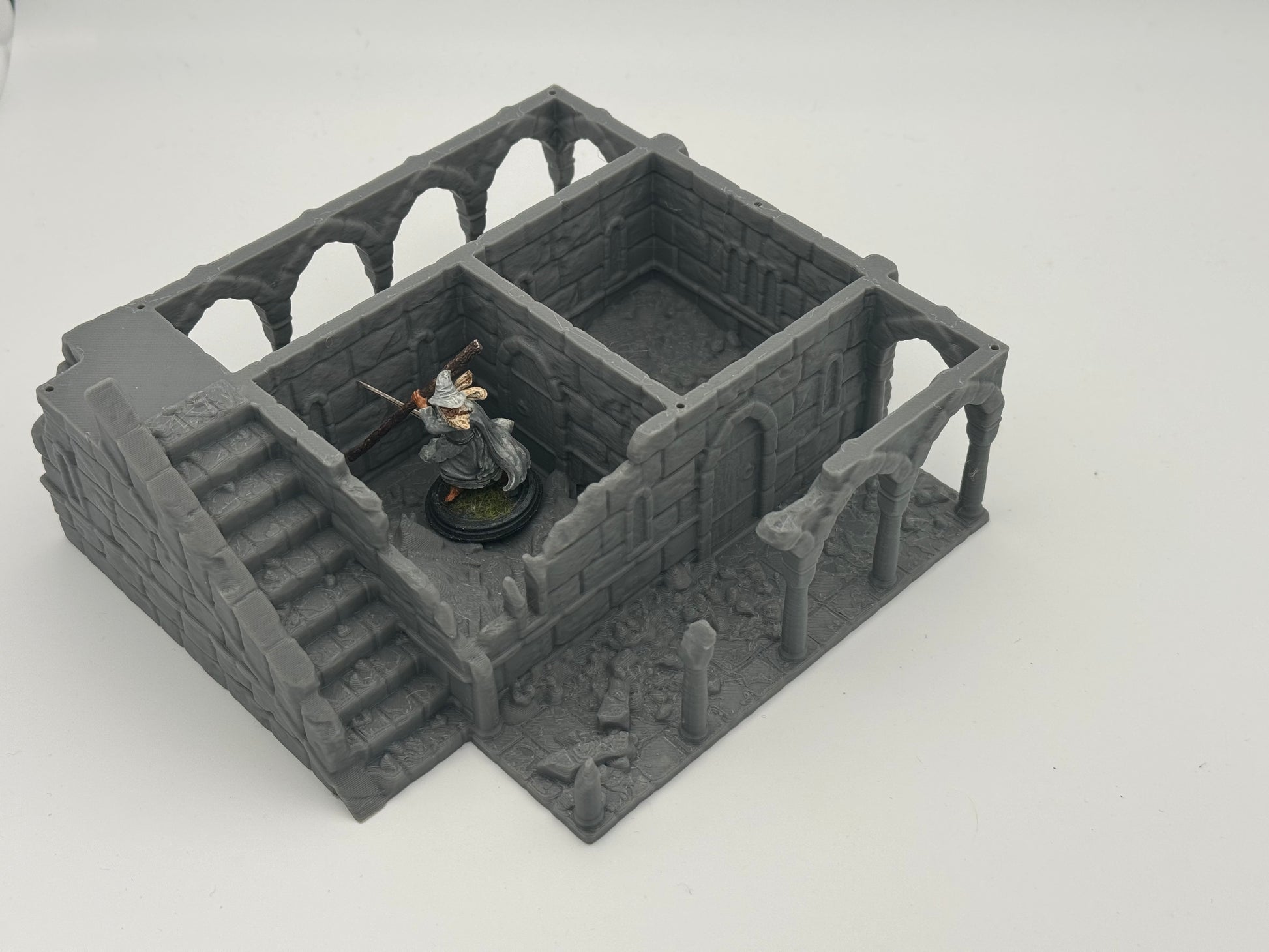 Foto del producto Tabletop 28mm The Printing Goes Ever On (TPGEO) 0: Ruinas de la Casa B Ciudad de Marfil - Edificio Reino de Gonthan - Terreno para Tabletop
