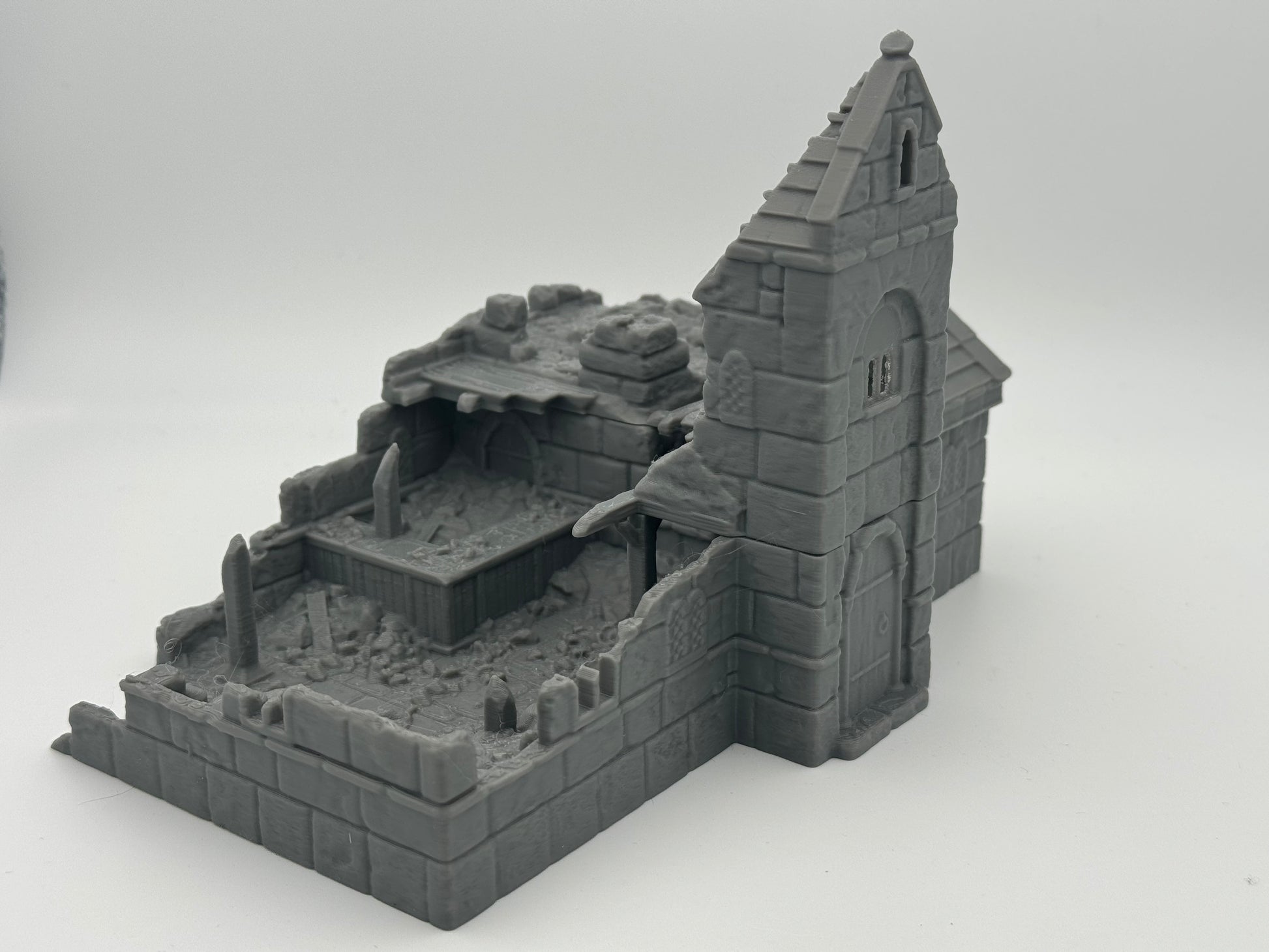 Foto del producto Tabletop 28mm The Printing Goes Ever On (TPGEO) 0: Ruinas de la posada Ciudad Marfil - Edificio Reino de Gonthan - Terreno de taberna Tabletop