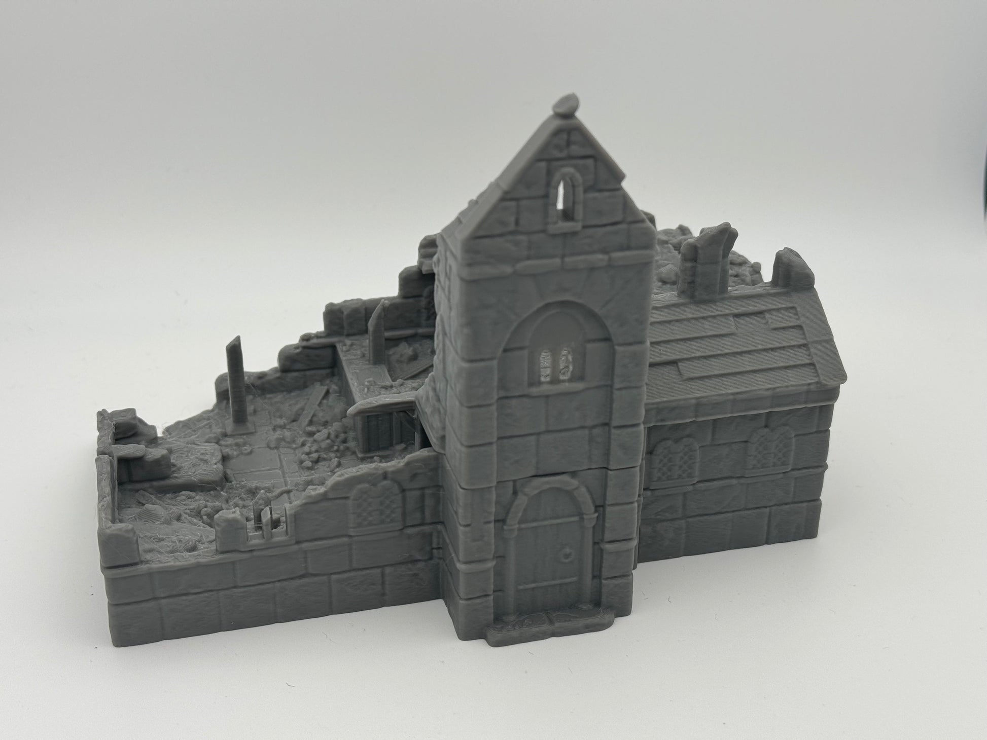 Foto del producto Tabletop 28mm The Printing Goes Ever On (TPGEO) 0: Ruinas de la posada Ciudad Marfil - Edificio Reino de Gonthan - Terreno de taberna Tabletop