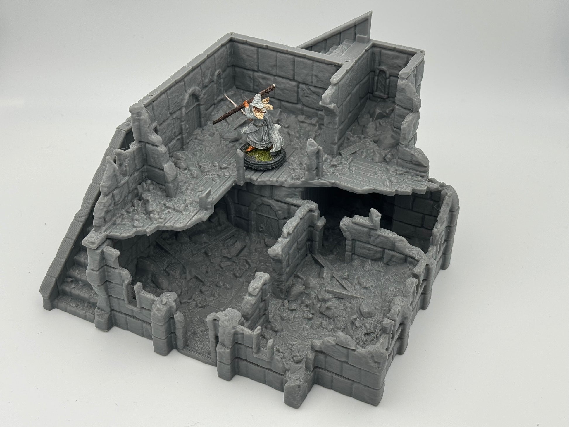 Foto del producto Tabletop 28mm The Printing Goes Ever On (TPGEO) 0: Plaza de comercio Ruinas Ciudad Marfil - Edificio Reino de Gonthan - Sala de comercio Terreno para Tabletop