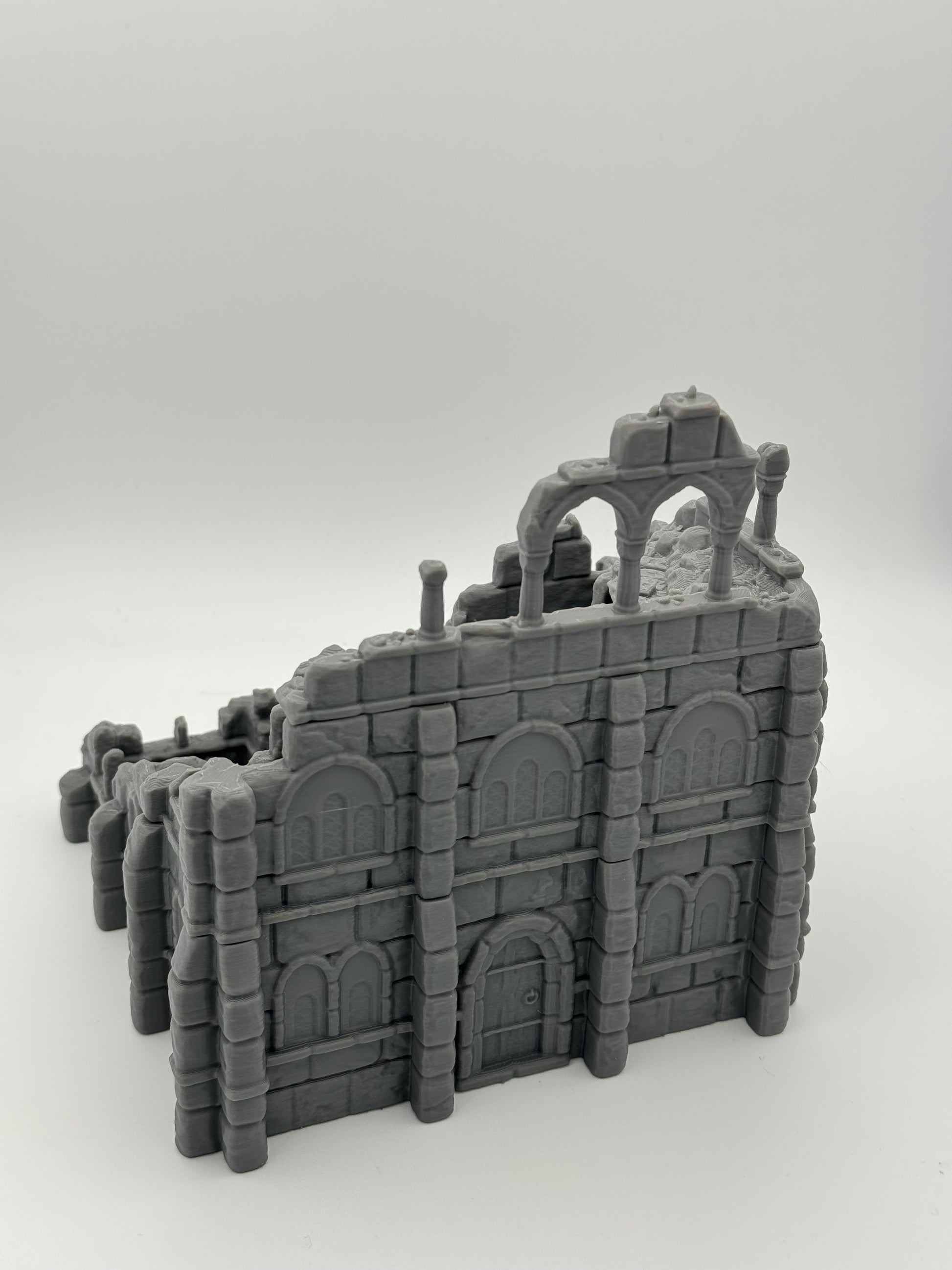 Foto del producto Tabletop 28mm The Printing Goes Ever On (TPGEO) 0: Ruinas del almacén Ciudad Marfil - Edificio Reino de Gonthan - Terreno Tabletop de almacén