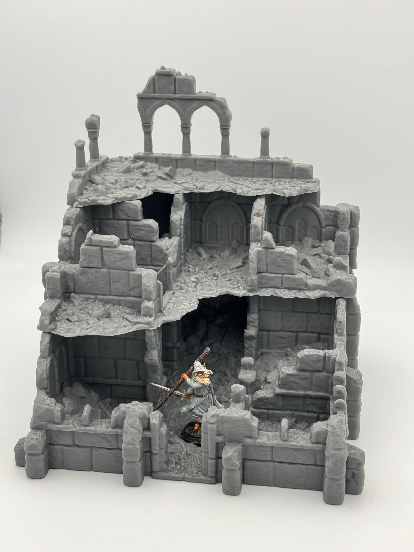 Foto del producto Tabletop 28mm The Printing Goes Ever On (TPGEO) 0: Ruinas del almacén Ciudad Marfil - Edificio Reino de Gonthan - Terreno Tabletop de almacén