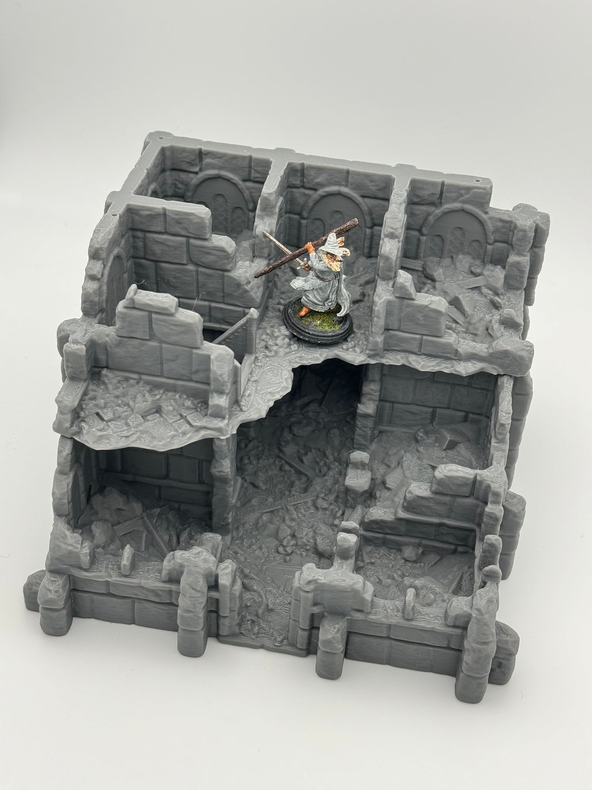 Foto del producto Tabletop 28mm The Printing Goes Ever On (TPGEO) 0: Ruinas del almacén Ciudad Marfil - Edificio Reino de Gonthan - Terreno Tabletop de almacén