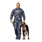 Foto de producto de maqueta de diorama 0: Figura de pie: agente de policía con uniforme operativo y perro de servicio (ref. n.º 524)