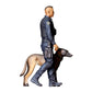 Foto de producto de maqueta para diorama 2: Figura de pie: agente de policía con uniforme operativo y perro de servicio (Ref. n.º 524)