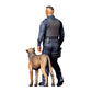 Foto de producto de modelismo para diorama 4: Figura de pie: policía con uniforme de servicio y perro de servicio (Ref. n.º 524)