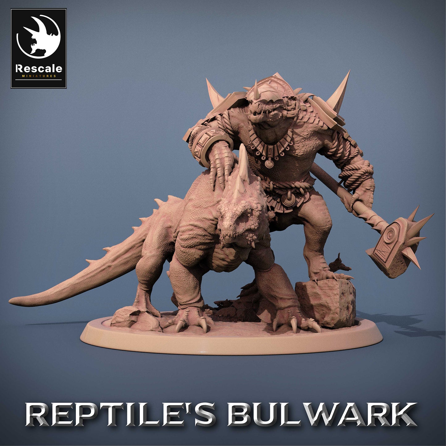 Lizardfolk Domador de Bestias - Guerrero Lagarto con Monitor (F1)