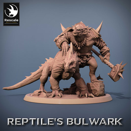Lizardfolk Domador de Bestias - Guerrero Lagarto con Monitor (F1)