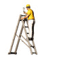 Produktfoto  0: Maler/ Lackierer mit Spraypistole - Handwerker auf Leiter