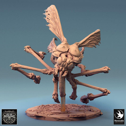 Foto del producto Tabletop 28mm Lord of the Print (LotP) 0: Miniatura de Tabletop: Mosca de la plaga / Demonio de la peste - bestia voladora insectoide, monstruo de Wargaming volador, enemigo de enjambre y jefe (24_08_E6)
