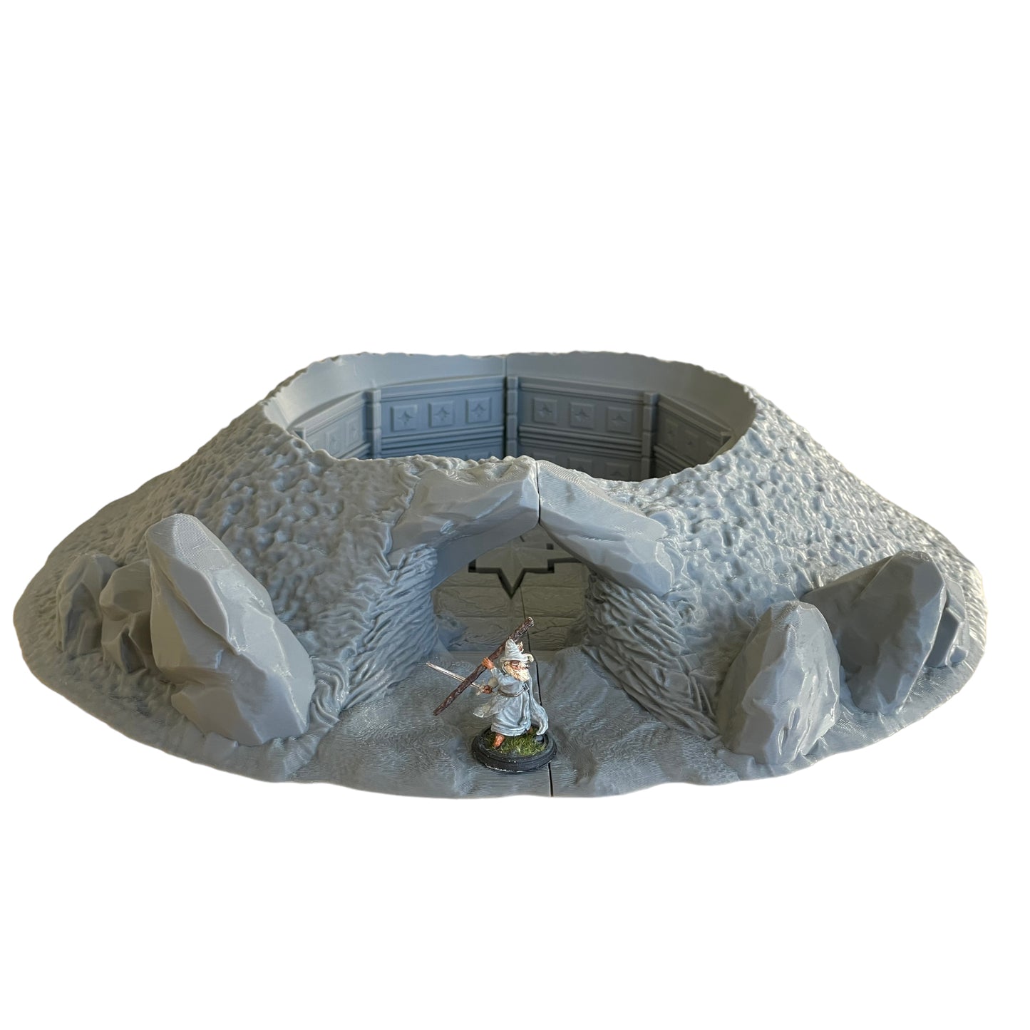Foto del producto Tabletop 28mm The Printing Goes Ever On (TPGEO) 0: Gran cámara funeraria catacumbas - Tumba fantasmal bajo la colina - Tumbas en la colina