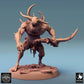 Foto del producto Tabletop 28mm Lord of the Print (LotP) 0: Miniatura de Tabletop: Demonio Titán, Monstruo del Caos, Bestia Infernal - Monstruo Jefe con guadaña de dos manos, cuernos y garras (24_08_F6)