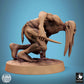 Foto del producto Tabletop 28mm Lord of the Print (LotP) 1: Miniatura de Tabletop: Ghoul/Ghul salvaje, muerto viviente agazapado con garras y cuchillo - Criaturas de tumba para Dungeon y Skirmish (24_11_B15)
