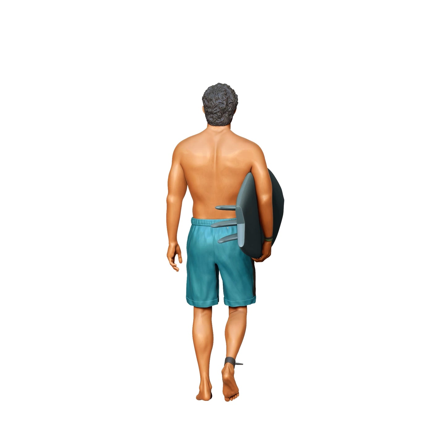 Foto del producto Diorama y modelismo Miniatura Figura: Wellenreiter: Surfista con tabla de surf en la playa