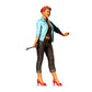 3DP Miniatures 1: Stehende Figur: Frau mit offenem Hemd & Schraubenschlüssel (Ref. Nr. 468)