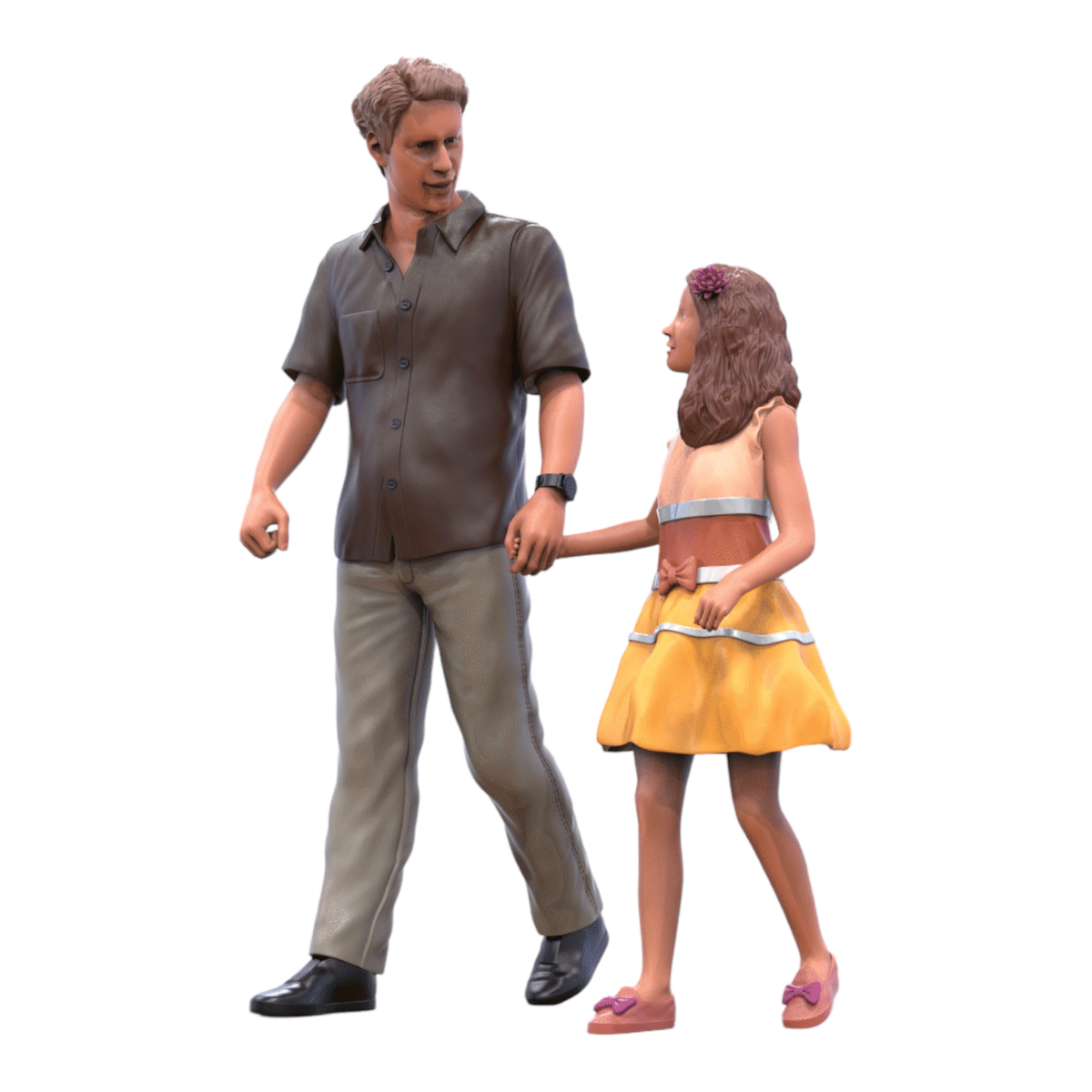 3drifter-miniatures Familie & Passanten Figurenansicht 3
