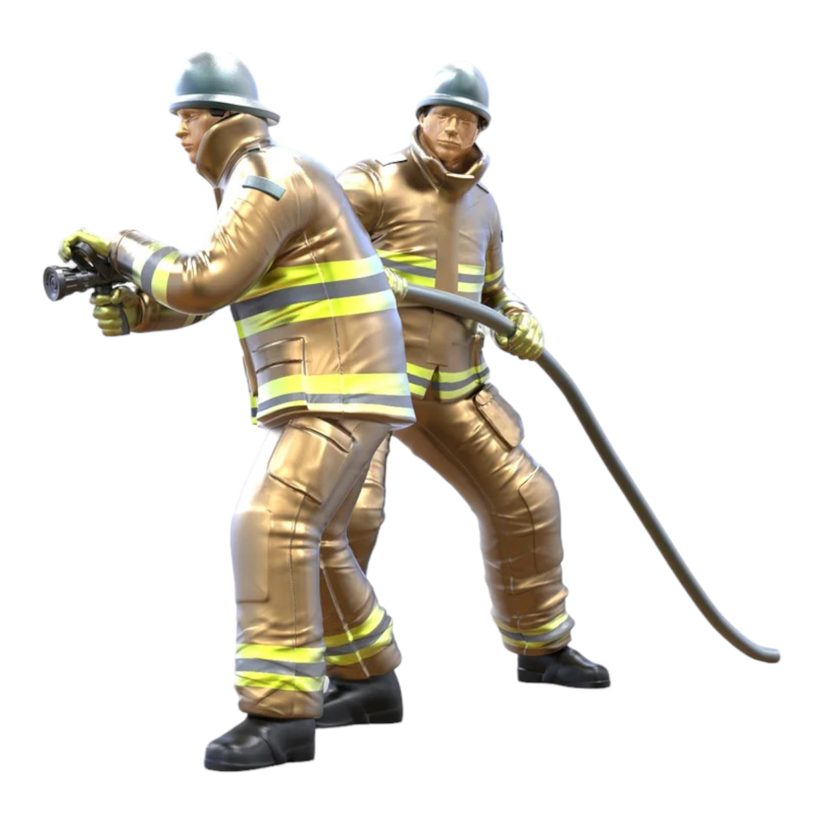 3drifter-miniatures Feuerwehrmänner Figurenansicht 3