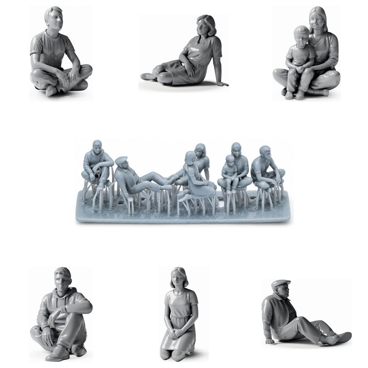 3drifter-miniatures Picknick & sitzende Figuren Hauptbild