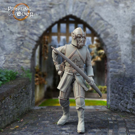 Produktfoto mittelalterliche historische Figur 75mm Scale The Printing Goes Ever On (TPGEO)  0: Mittelalterliche Ritter Figuren Bogenschütze B Krieger von Gonthan