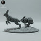 Foto de producto, figura animal Animal Den Miniatures 4: Figura animal polar: liebres árticas corriendo (23_01_16)
