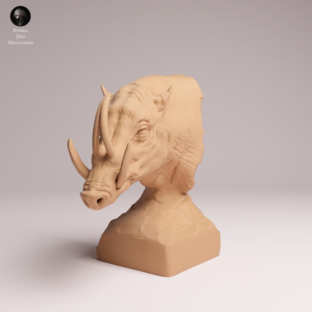 Foto del producto Tabletop 28mm Lord of the Print (LotP) 0: Figura de animal salvaje: Cerdo de Sulawesi - Bueste (25_12_07)