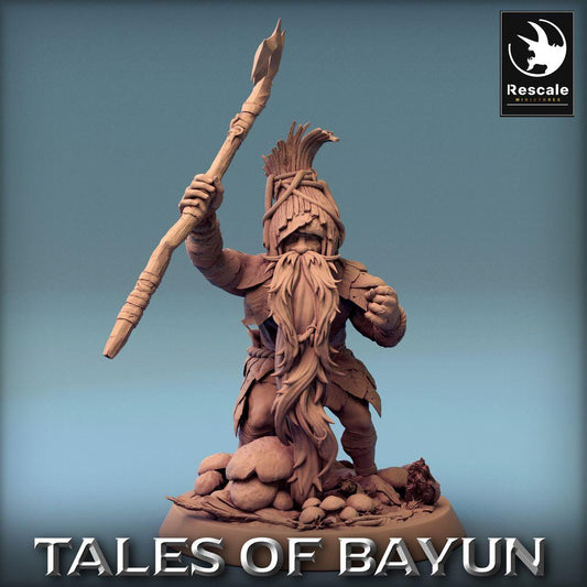 Produktfoto Tabletop 28mm Lord of the Print (LotP) 0: Tabletop Miniatur: Zwergen-Speerträger, Stammeshäuptling, Schamane, Berserker-Anführer (24_01_A1)