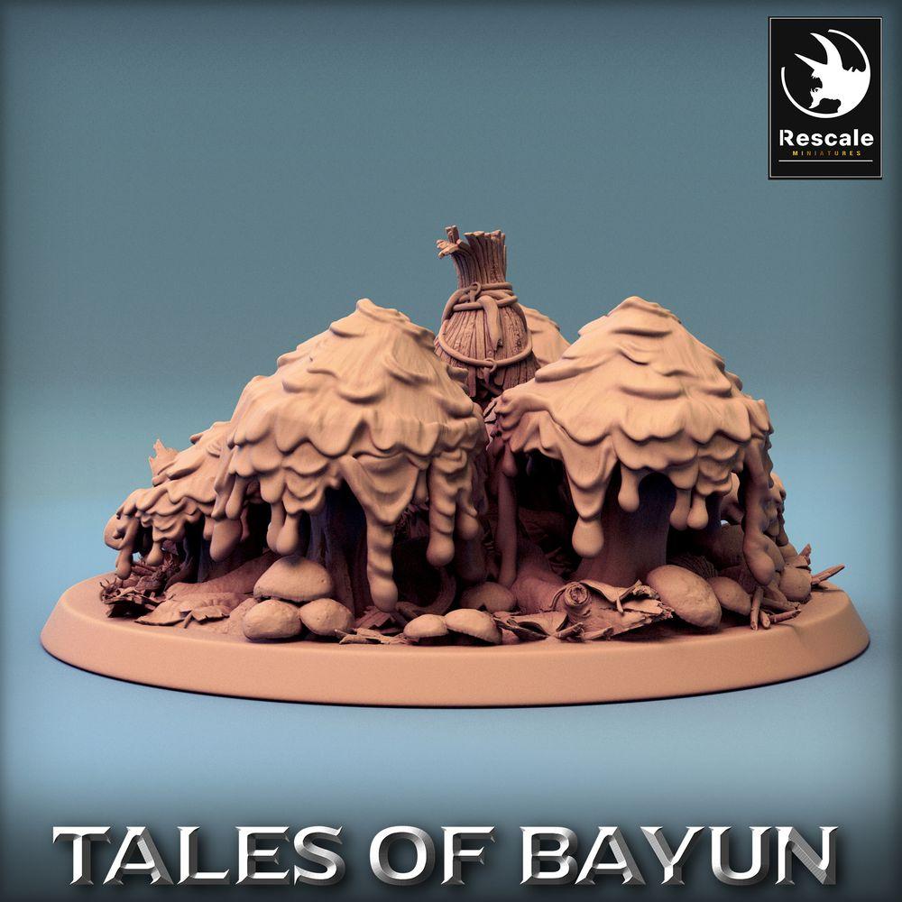 Produktfoto Tabletop 28mm Lord of the Print (LotP) 0: Tabletop Miniatur: Borovichok Hide - Waldschamane im Pilzhain, Druide, Hüter des Hains, Pilzhexer Diorama (24_01_A3)