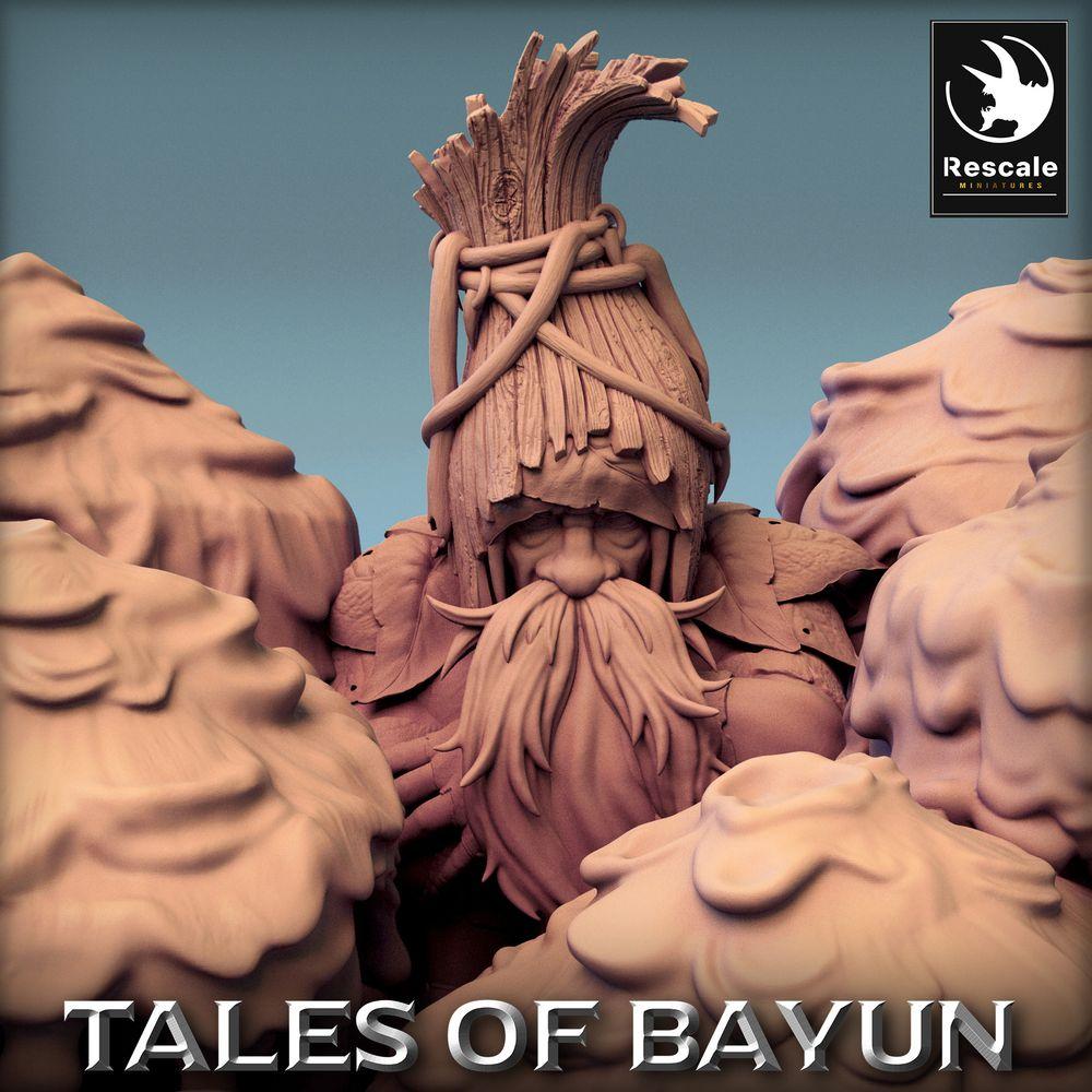 Produktfoto Tabletop 28mm Lord of the Print (LotP) 0: Tabletop Miniatur: Borovichok Hide - Waldschamane im Pilzhain, Druide, Hüter des Hains, Pilzhexer Diorama (24_01_A3)