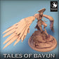 Foto del producto Tabletop 28mm Lord of the Print (LotP) 0: Miniatura de Tabletop: Harpyia / Harpy en picada, Reina de las Sirenas, demonio alado, cazadora del cielo (24_01_I5)